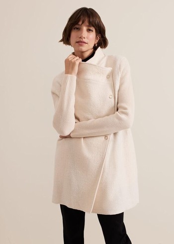 Phase Eight Lea Popper Coats White Australia | WG4863752